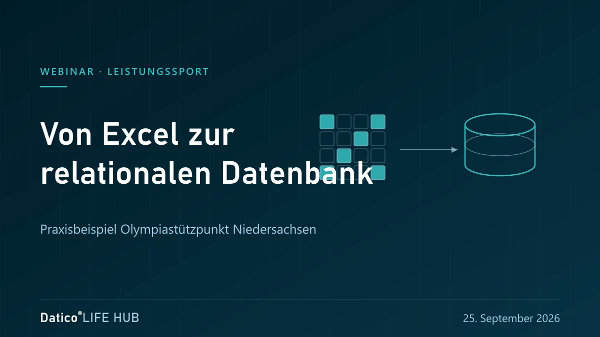 From Excel to a relational database – future-proof in performance sport