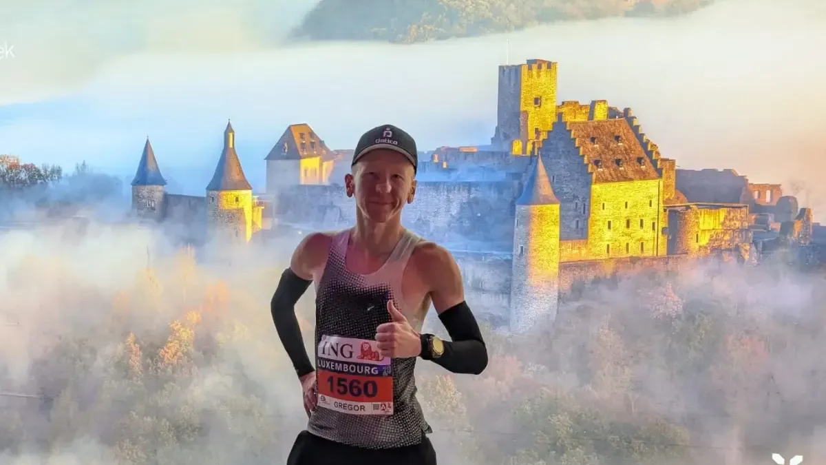 Gregor Gretz at the Luxembourg Marathon